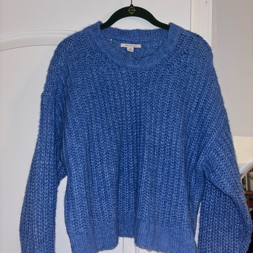 American Eagle Blue Knit Sweater